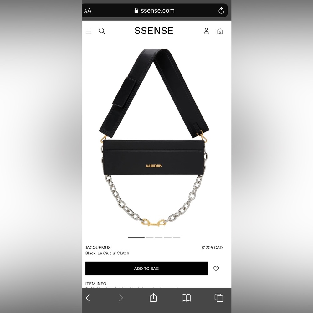 *SOLD* jacquemus handbag